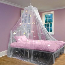 Bed Canopy for Girls Bed with Glowing Stars - Princess Room Decor