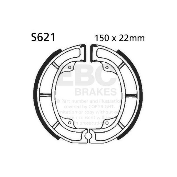 EBC Brake Shoe Set Front Left for Suzuki RM 465 X 1981 - 1982