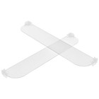 Transparent Reusable Closet Shelf Divider 2Pcs for Retail and Store Baffle Use