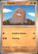 Pokemon Diglett 50/165 151 Non-Holo 3 Card Lot