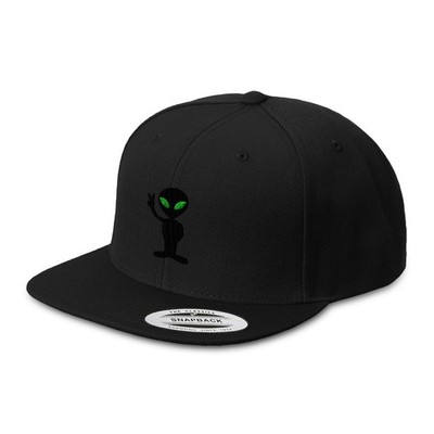 Speedy Pros Snapback Hats for Men & Women Alien One Size, Black Design Only