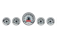 Dakota Digital Universal 5 Round Analog Gauge Kit Instrument System Vhx-1050-s-r