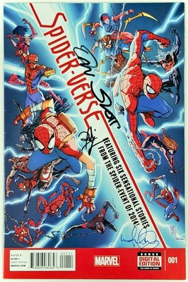 Spider-Verse #1 - Signed 3x by Dan Slott, Robbie Thompson + Rick Leonardi w/COA