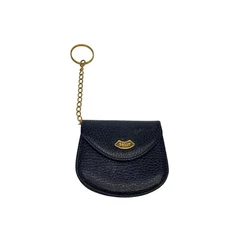 BALLY Coin Case Navy Ladies Wallet Cash Holder