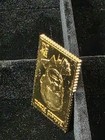 Richard Nixon .999 Silver Stamp Ingot 24K Gold Plated HF Swiss - SCRATCHED / AS  — photo 4
