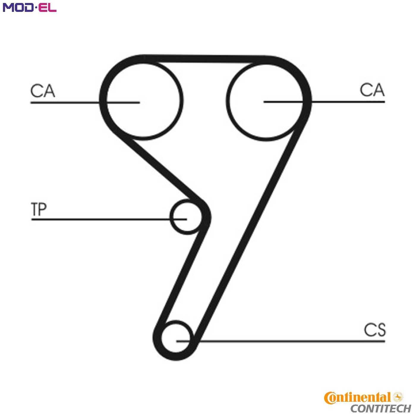 Timing belt kit CT881K1 CONTINENTAL CTAM for FORD MAZDA - Image 2