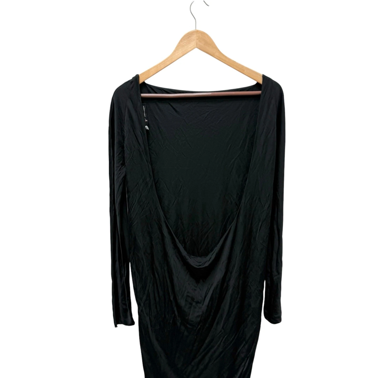 Dsquared2 Mini Abito Nero Schiena Aperta Donna Taglia Media