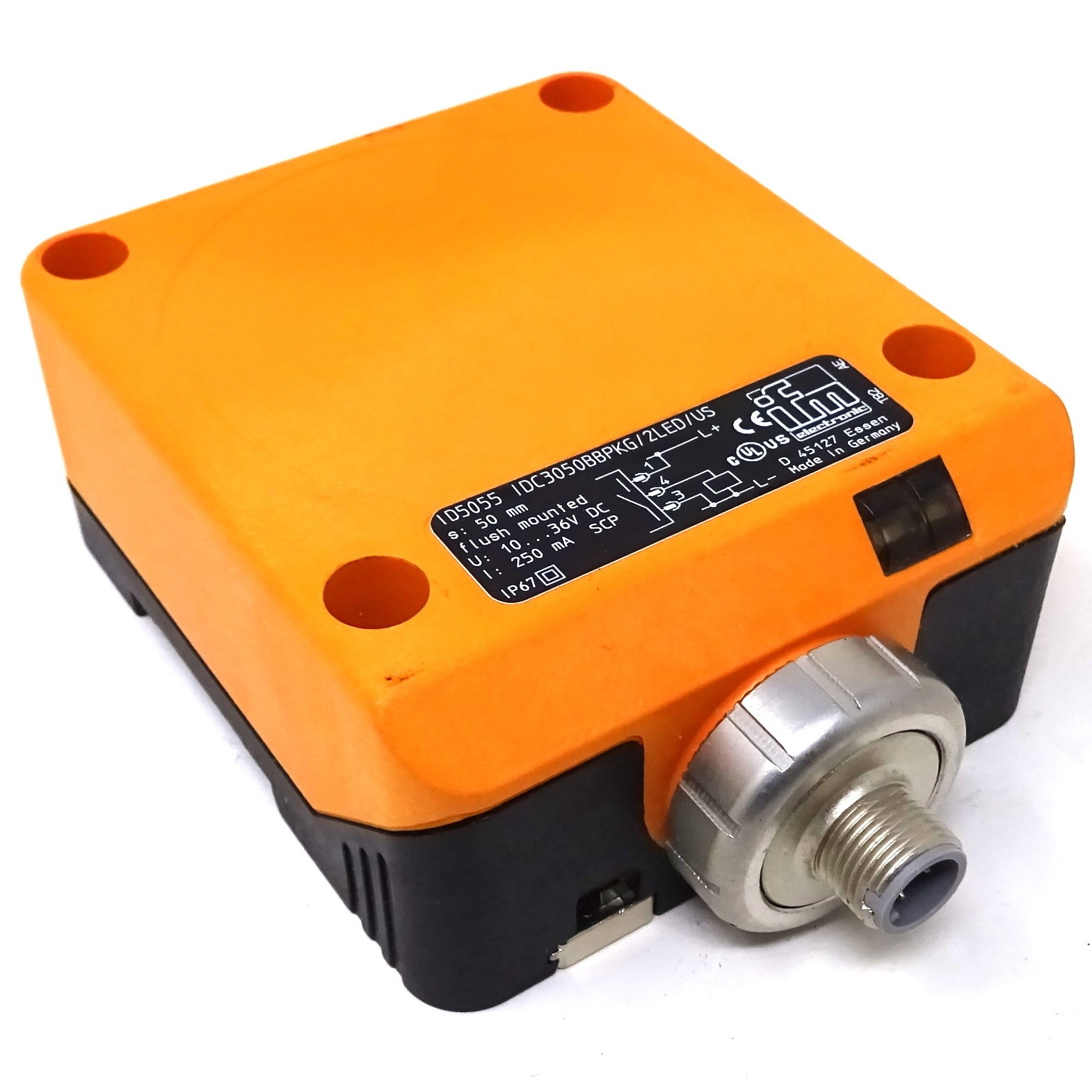 Inductive Sensor ID5055 IFM 50mm IDC3050BBPKG/2LED/US-100-DPS