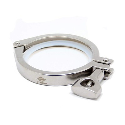 1 PCS 304 Stainless Steel Single Pin Heavy Duty 3 Inch Tri Clamp With Wing Nut