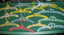 Vintage Lot of 15 Children's Plastic Coat Hangers