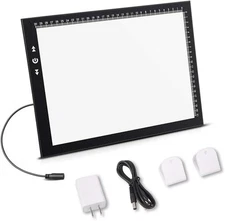 A4 Artist tracing Light Box Copy Table,USB Power Dimmerable 7000 Lux Lock Button
