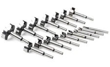 Forstner Drill Bit Set, 16-Piece Set. Precision Shear Serrated Edge Woodworki...