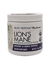 Host Defense Lion's Mane Powder Brain Health Support Supplement Mushroom 11/26