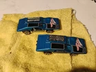 Vintage MATTEL 1970  HOT WHEELS Redline SIDE KICK Blue X2