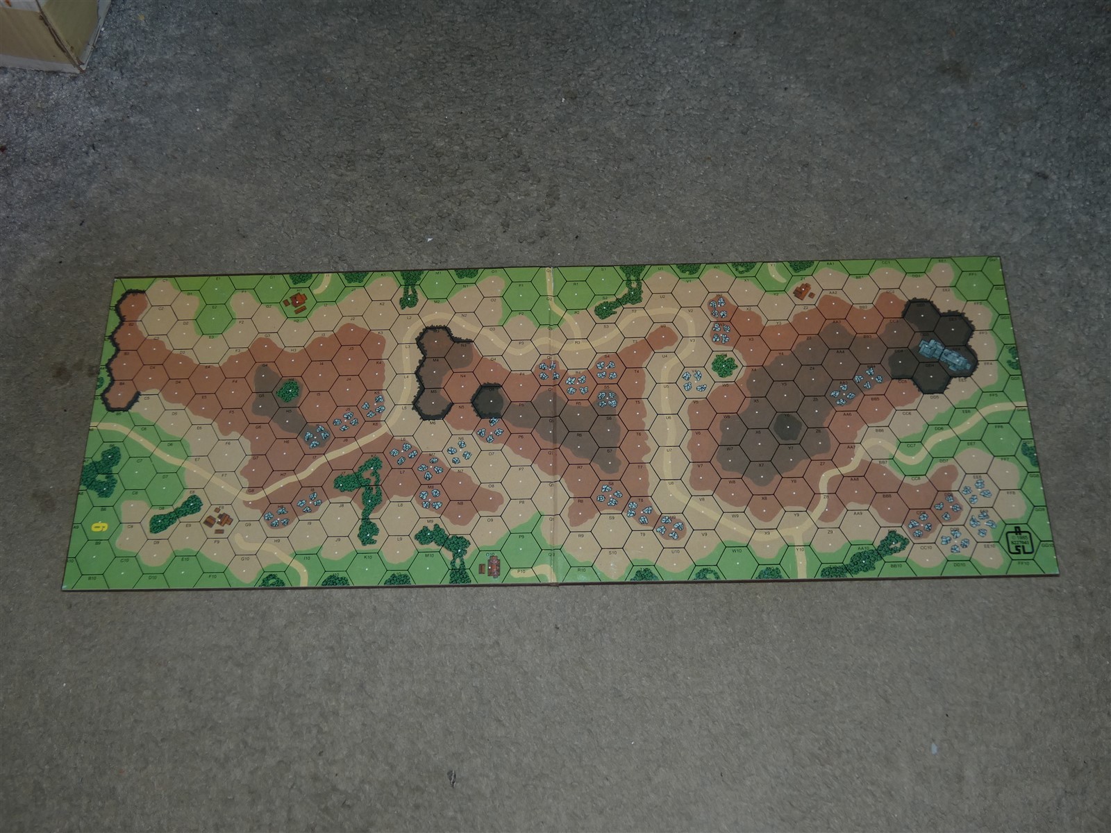 ASL: Advanced Squad Leader Mounted Map Board 9