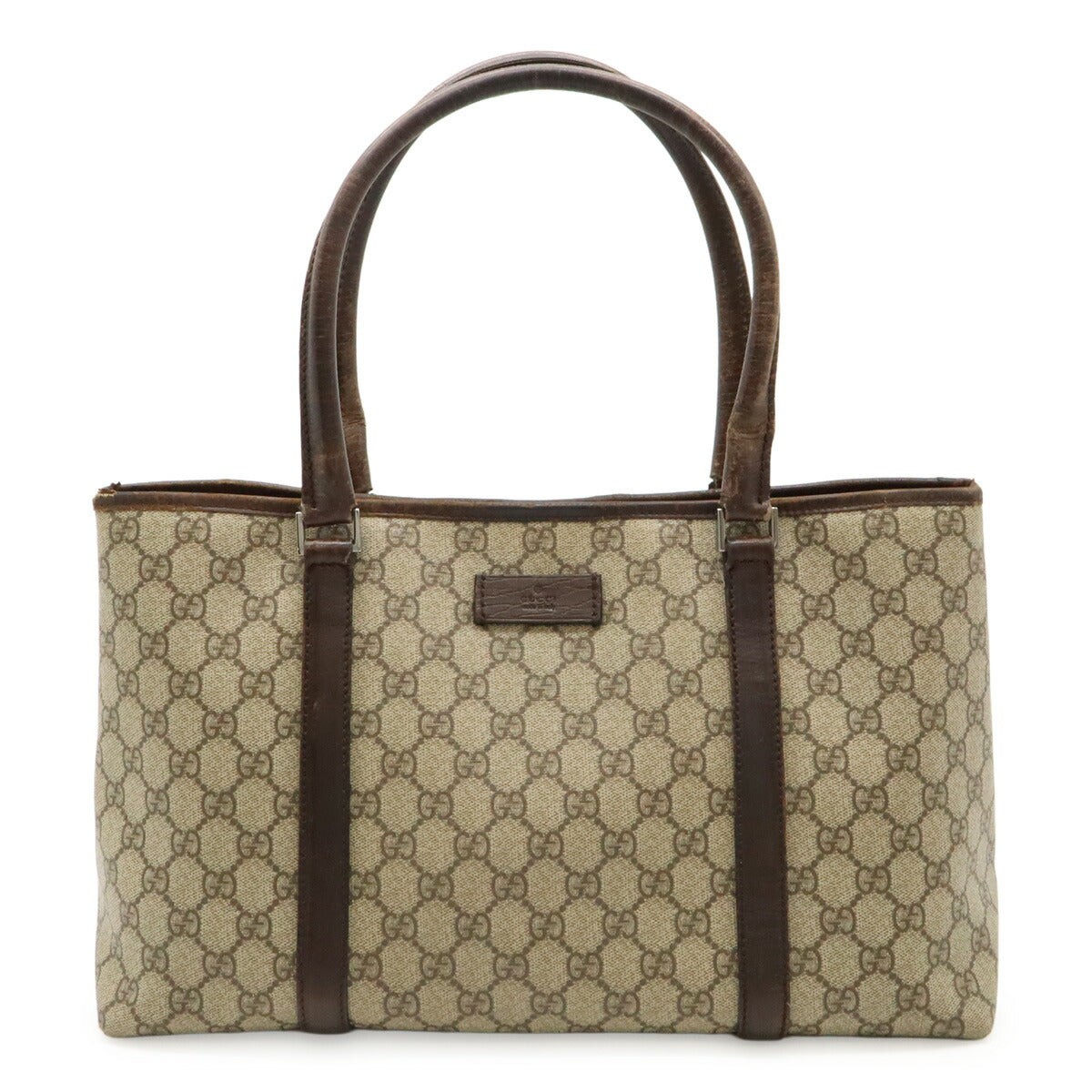 Gucci GG Supreme Two-Way Tote Bag in Beige for Women One Size 538531