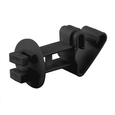 25PCS Electric Fence Insulators for T-Post, Snap-on Extended Insulators, Black