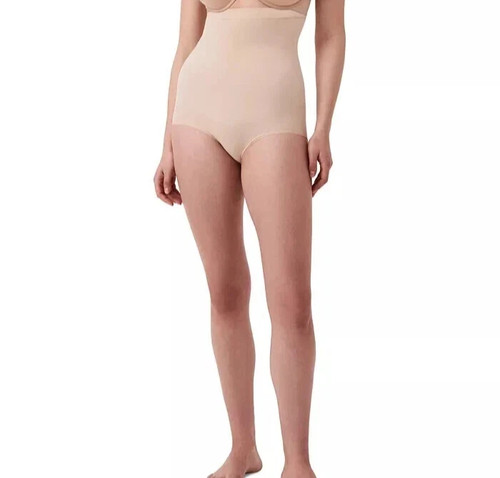 NWT! Spanx Everyday Seamless Shaping High-Waisted Brief Nude Beige MEDIUM