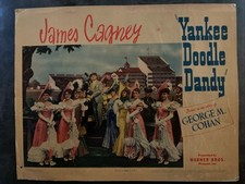 YANKEE DOODLE DANDY 1942 Original Linen Lobby Card with James Cagney