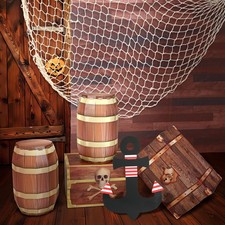 7 Pieces Pirate Ship Party Decorations Set Halloween Pirate Birthday Decor In