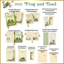2026 Hobonichi Techo Frog and Toad Notebook cover Cousin Loft Limited Edition