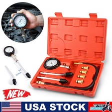 Petrol Cylinder Leak Tester Compression Gauge Test Set For Car Motorcycle