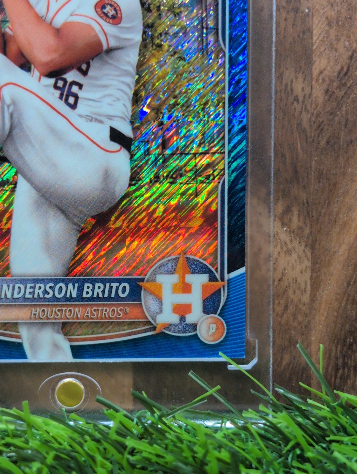 2025 Bowman Chrome Anderson Brito #BCP-98 Blue Shimmer Refractor /150 (RC) view 5
