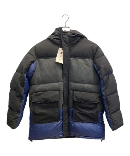 Zara Puffer Jacket Men's Size L Black/Blue Excellent - product listing photo