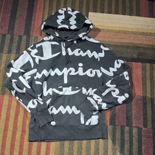 Champion Reverse Weave black pullover hoodie Mens