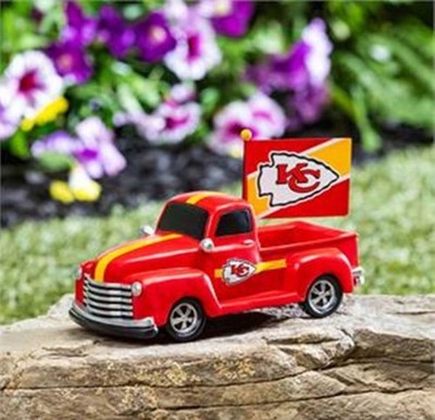 Kansas City Chiefs 9 Inch Metal Rally Truck Statue, Outdoor Garden or Indoor...