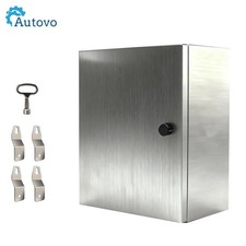 20x16x8" 304 Stainless Steel Enclosure IP66 Waterproof and Dustproof Metal Box