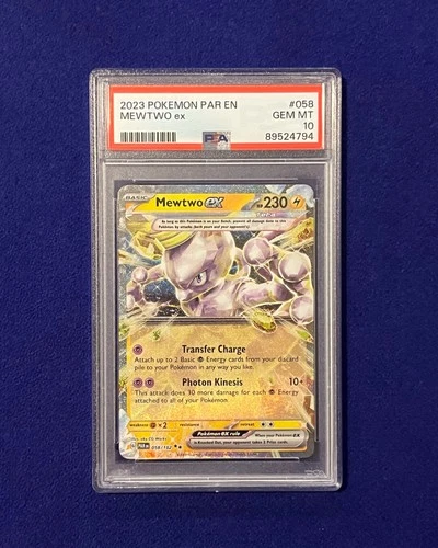 PSA 10 Mewtwo ex #58 Paradox Rift 2023 Pokemon GEM MINT