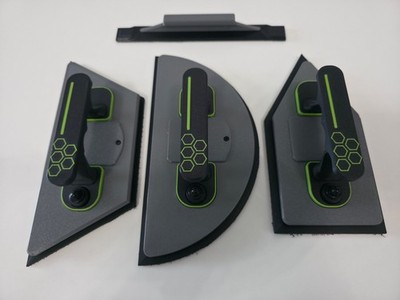 SET of 3 pcs. Professional LED Sanding Block | Schleifblock Wand Handschleifer