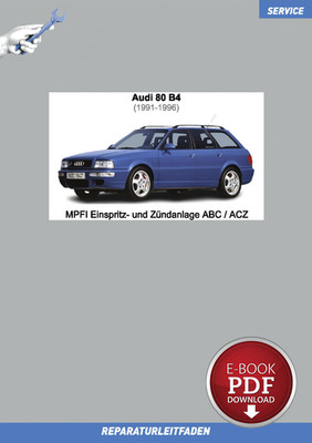PDF Audi 80 (1991-1996) Reparatur MPFI Einspritz- und Zündanlage ABC / ACZ