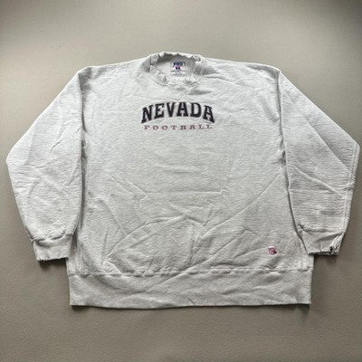 Vintage Nevada Wolf Pack Sweatshirt Mens XXL Gray Russell Athletic Football 90s