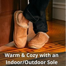 Deer Stags Unisex Nordic Microsuede Slipper / Chestnut / Men's 11 US / Wide