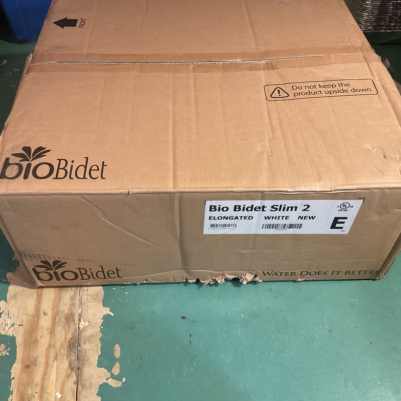 BioBidet Slim 3 Elongated Bidet/Toilet Seat White New