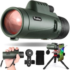 Monocular Telescope 40X60 High Power - Adult - BAK4 Prism with Phone Adapter