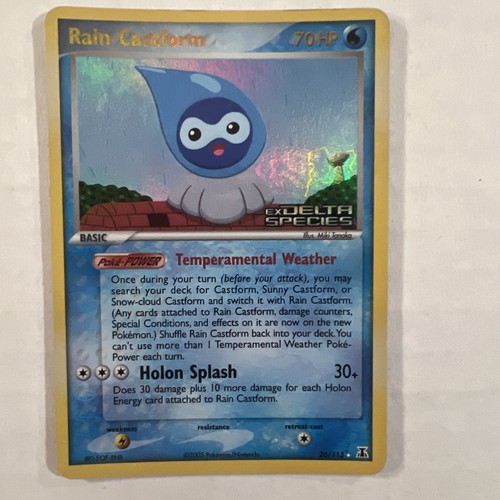 Rain Castform 26/113 Delta Species Reverse Holo