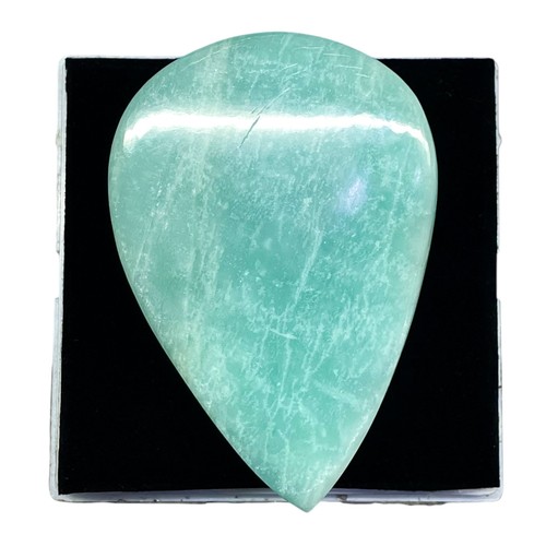 1050.2 Cts Natural Untreated Amazonite 84x57x33mm Huge Polished Oval Gemstone - Picture 8 of 10