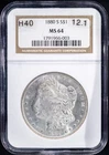 1880 S VAM-12.1  Morgan Silver Dollar NGC MS64 Hit List 40 -- 90% Silver