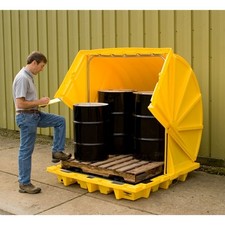 Eagle 1646 4-Drum Nestable Spill Containment Pallet 66 Gallon