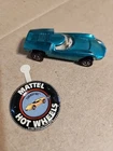 Hot Wheels 1968 Turbofire Redline Car Teal - Nice Shape