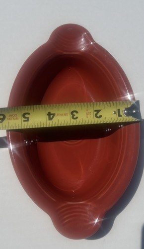 Fiesta Scharlachrot Oval Bäcker Auflaufform Homer Laughlin Ofengeschirr USA 9x6" - Bild 10 von 10