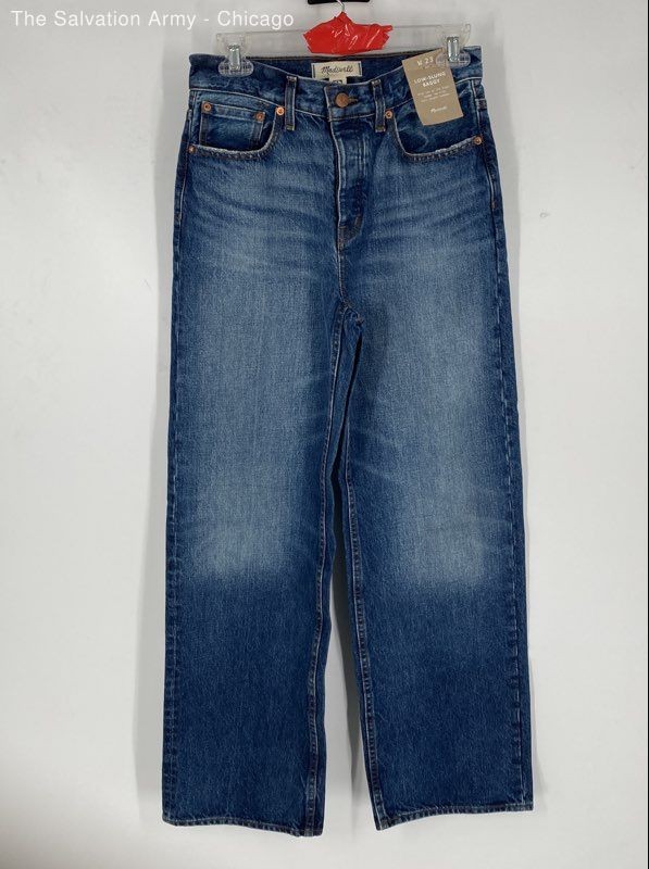 Madewell Womens Blue Denim 5-Pockets Design Casual Baggy Jeans Size 23