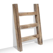 Wooden Tea Towel Ladder, Mini Ladder Towel 9.45 x 1.3 x 14.2 inchs Natural