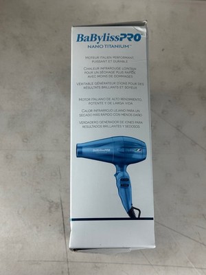 BaBylissPRO Nano Titanium Portofino 6600 Full-Size Dryer, Blue