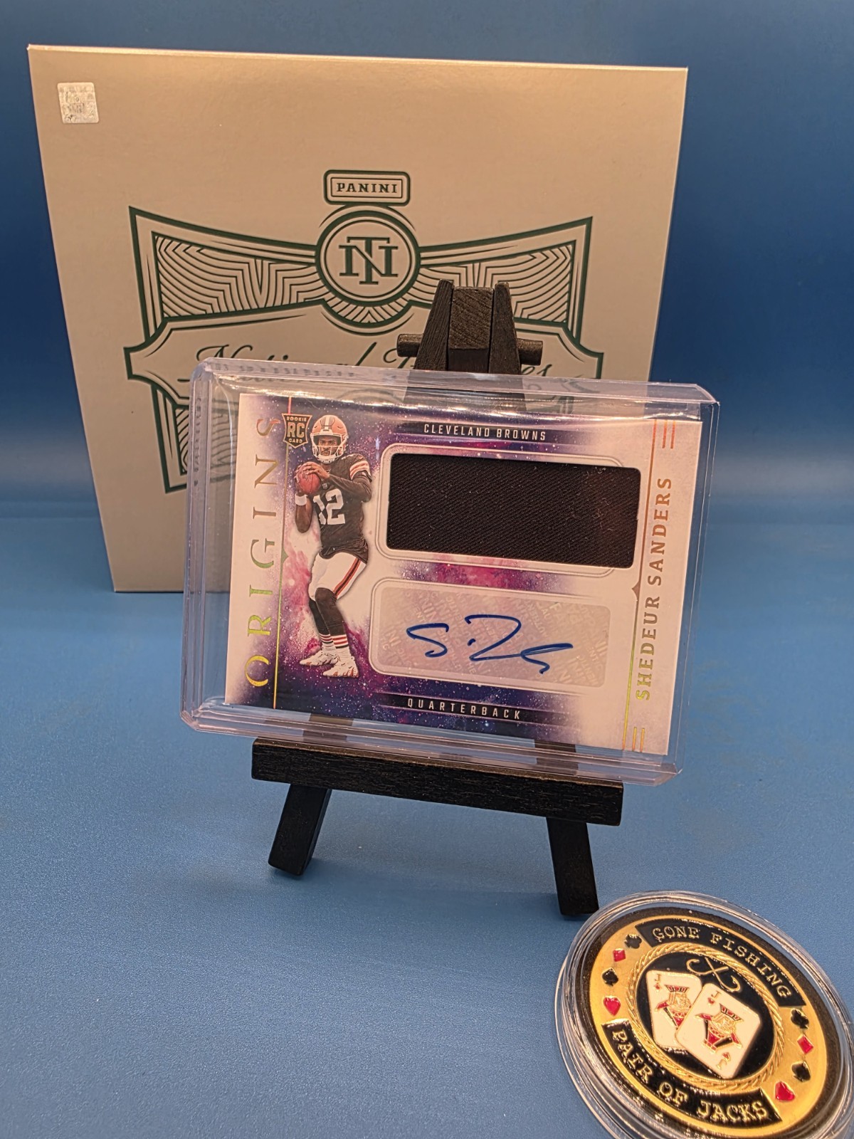 2025 Panini Origins Shedeur Sanders RPA #RJJ-SSS Rookie Patch Auto RC