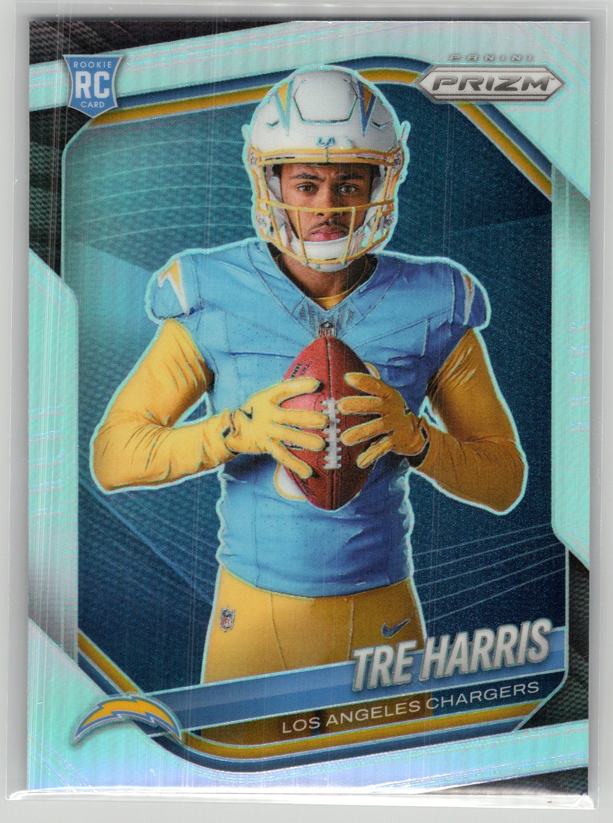 2025 Prizm #422 Tre Harris Silver RC • Chargers Rookie
