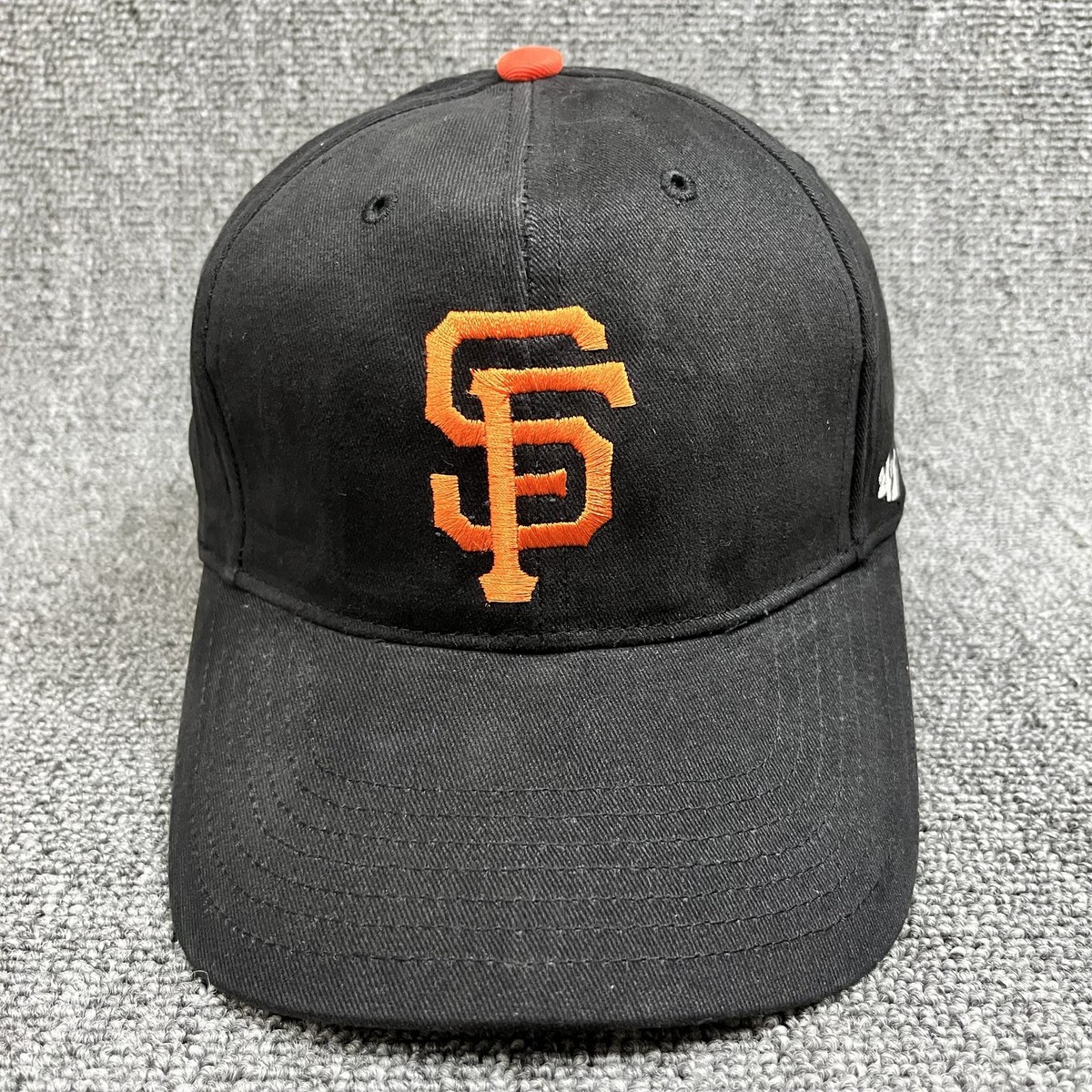 San Francisco Giants '47 Brand Kids MVP Hat Black Orange SF Adjustable Cap